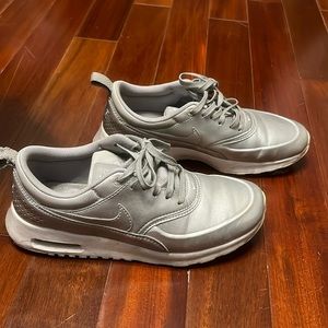 Silver Nike Shoes. 7.5